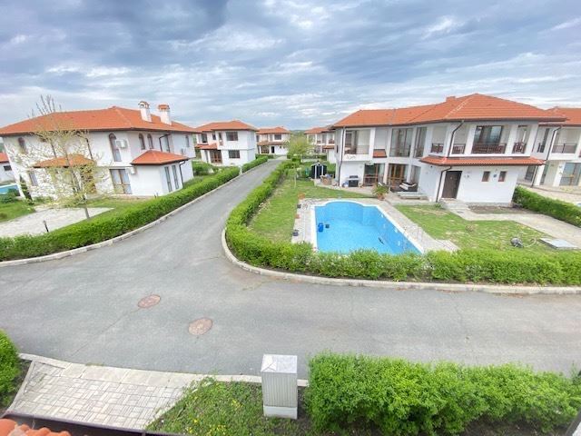 Two-Story House with Sea View, Private Yard and Parking Space in a Gated Complex