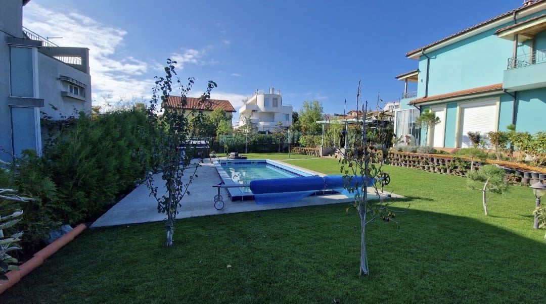 Modern detached house with sea panorama and heated pool in Chervenka, Chernomorets