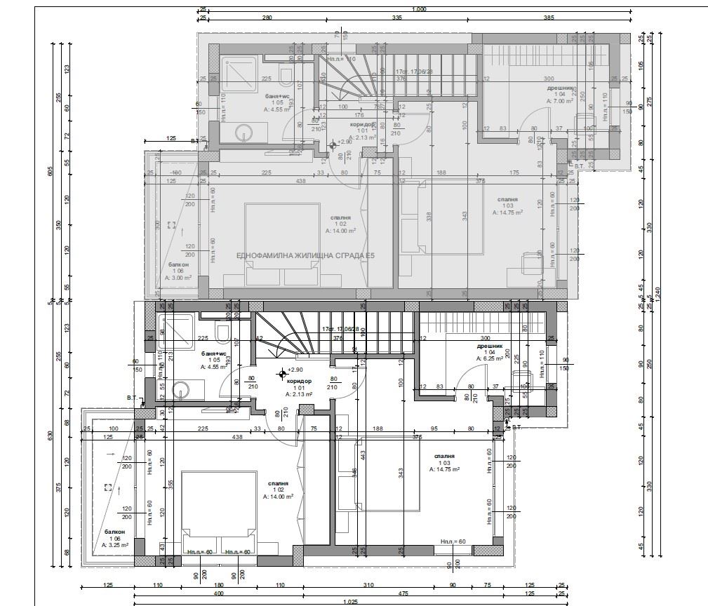 Two-storey house with two bedrooms and parking space in a modern gated complex with long-term investment potential
