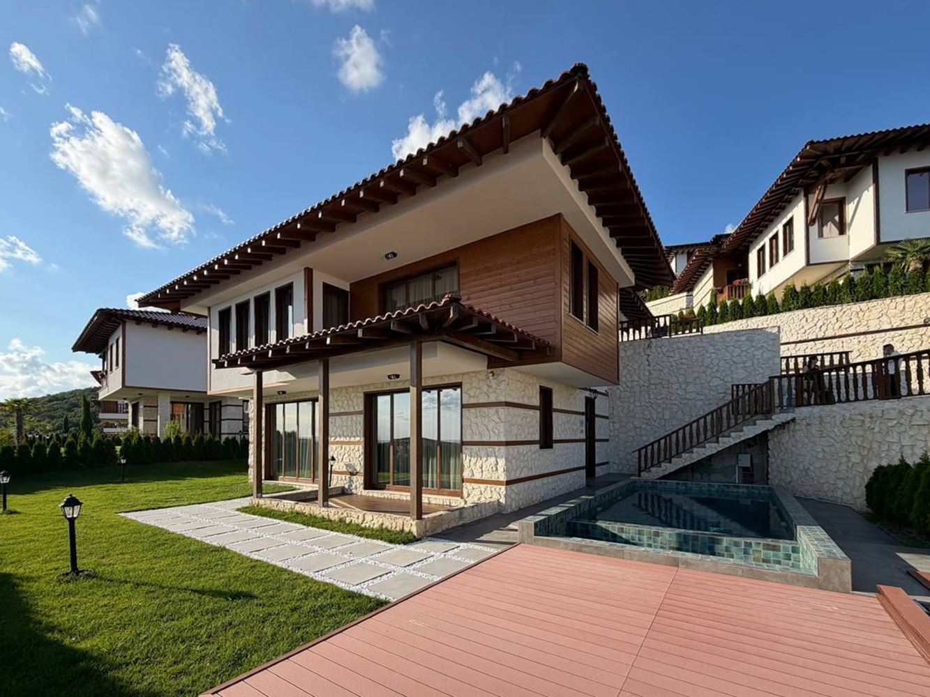 Luxury detached house with private swimming pool and panoramic sea view in Sveti Vlas
