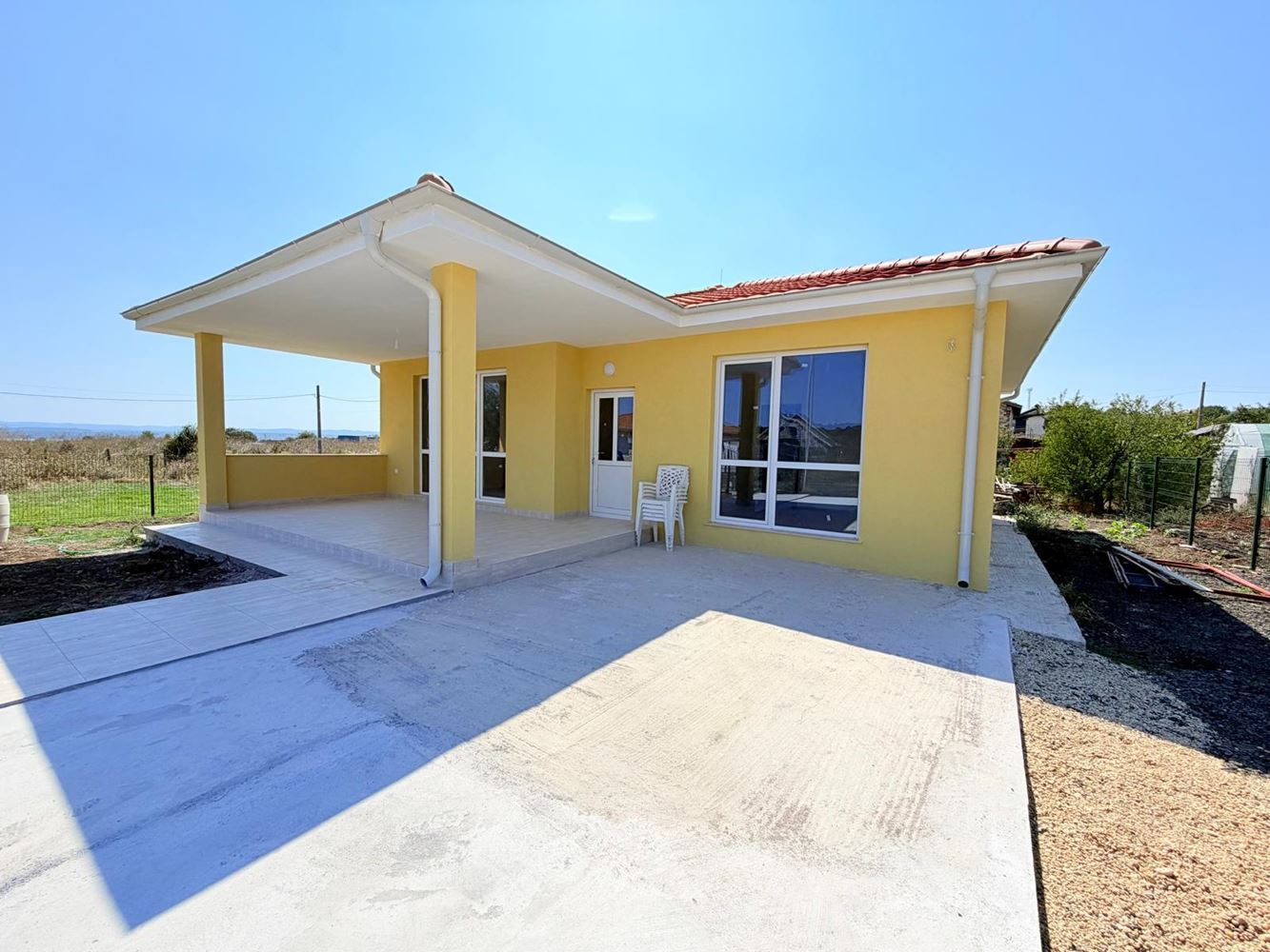 Detached new house with a garden and views of Lake Mandra – Cherni Vrah village, 15 km from Burgas