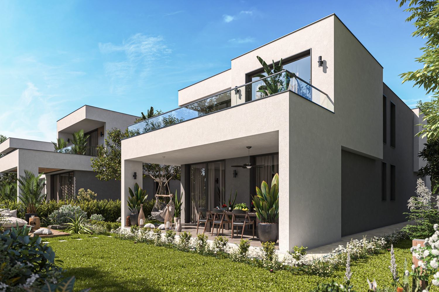 Exceptional two-storey house with three bedrooms and a spacious garden in a luxury gated complex between Sarafovo and Pomorie