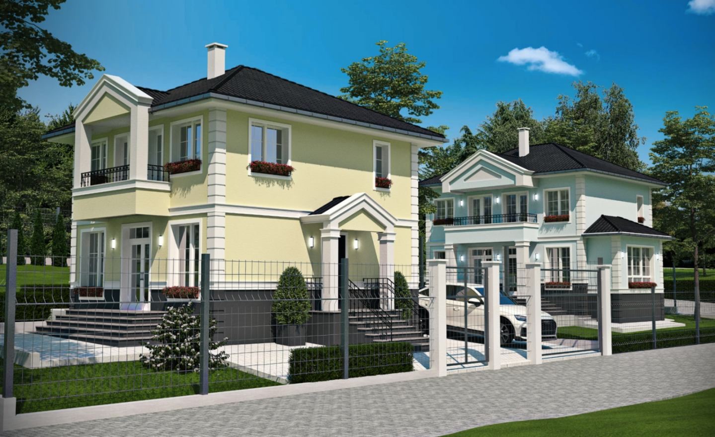 New single-family house with private yard, parking space and no maintenance fee in Cherni Vrah village