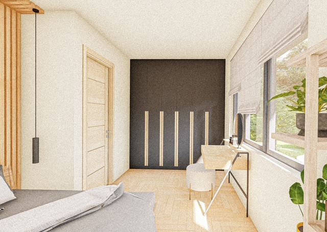 Three-storey terraced house in Banevo – modern construction, yard and two parking spaces