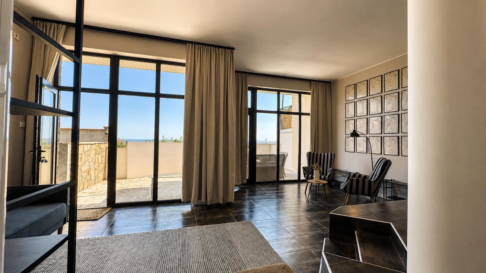 Luxury two-storey house with panoramic sea view above Sunny Beach – space, tranquility and life by the sea