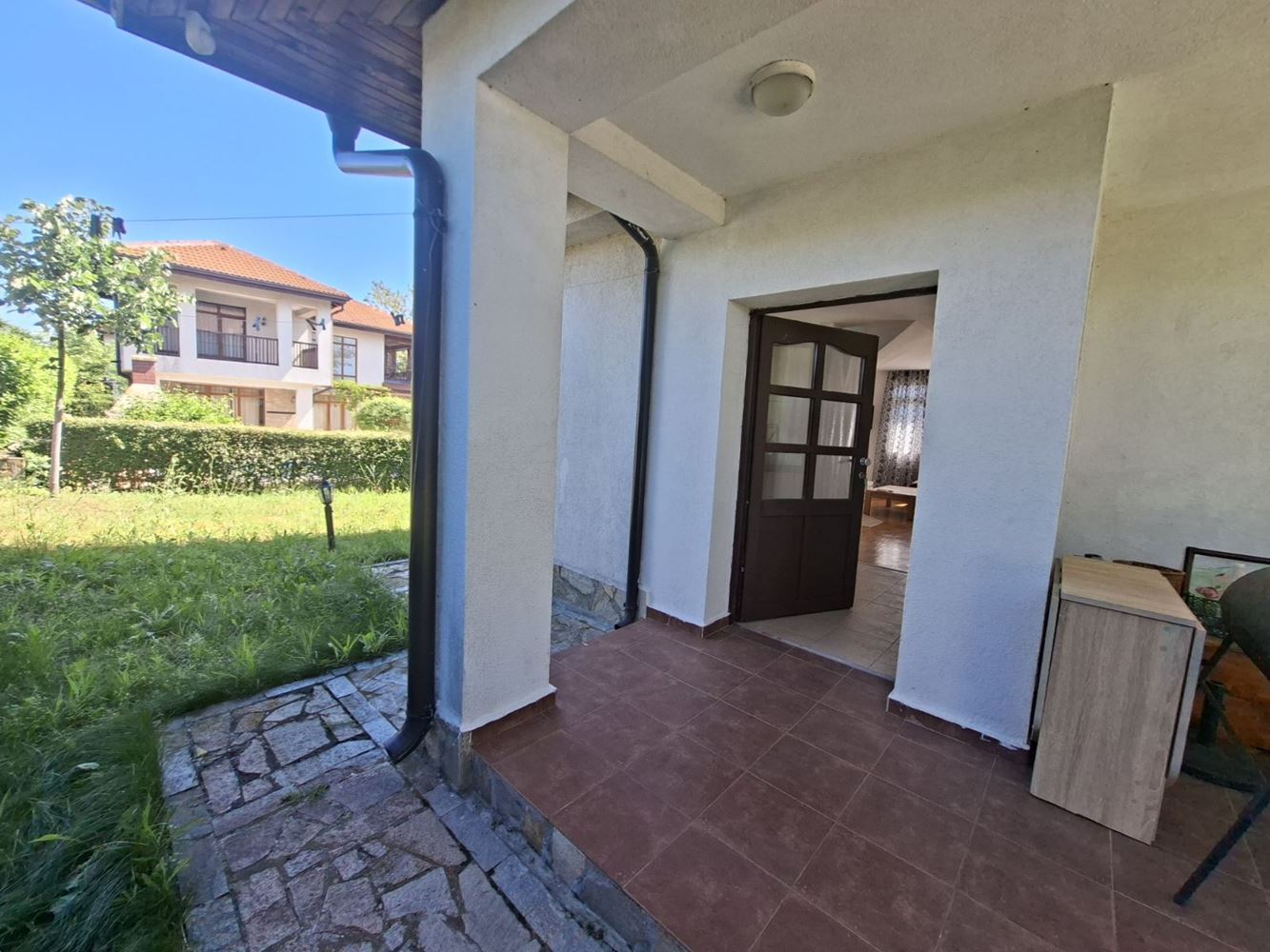 Two-Story House with Sea View, Private Yard and Parking Space in a Gated Complex
