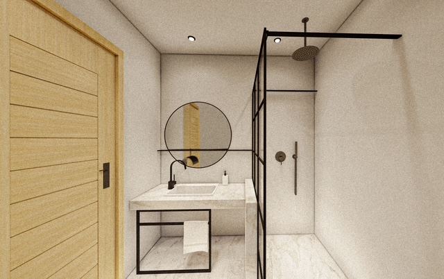 Three-storey terraced house in Banevo – modern construction, yard and two parking spaces