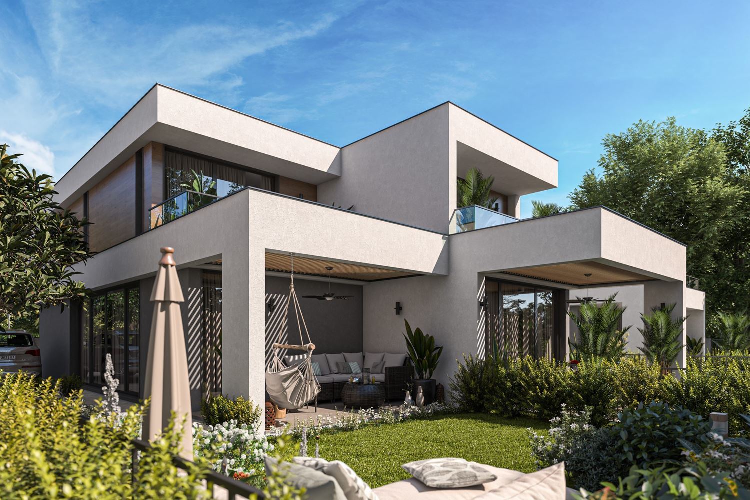 Exceptional two-storey house with three bedrooms and a spacious garden in a luxury gated complex between Sarafovo and Pomorie