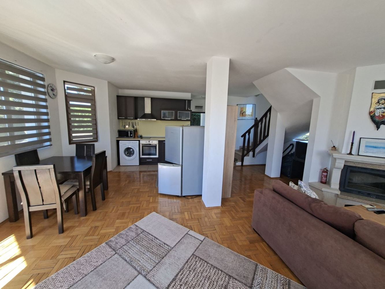 Two-Story House with Sea View, Private Yard and Parking Space in a Gated Complex
