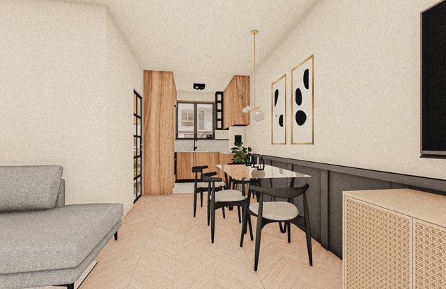 Three-storey terraced house in Banevo – modern construction, yard and two parking spaces