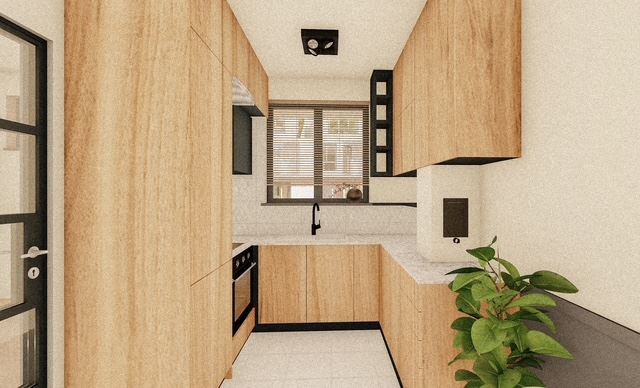 Three-storey terraced house in Banevo – modern construction, yard and two parking spaces