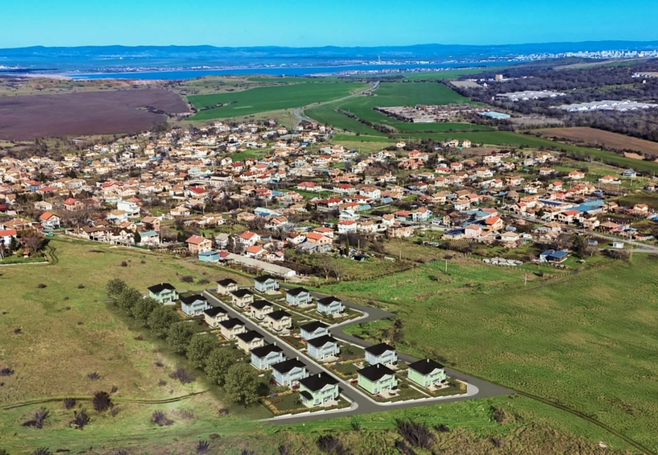 New single-family house with private yard, parking space and no maintenance fee in Cherni Vrah village