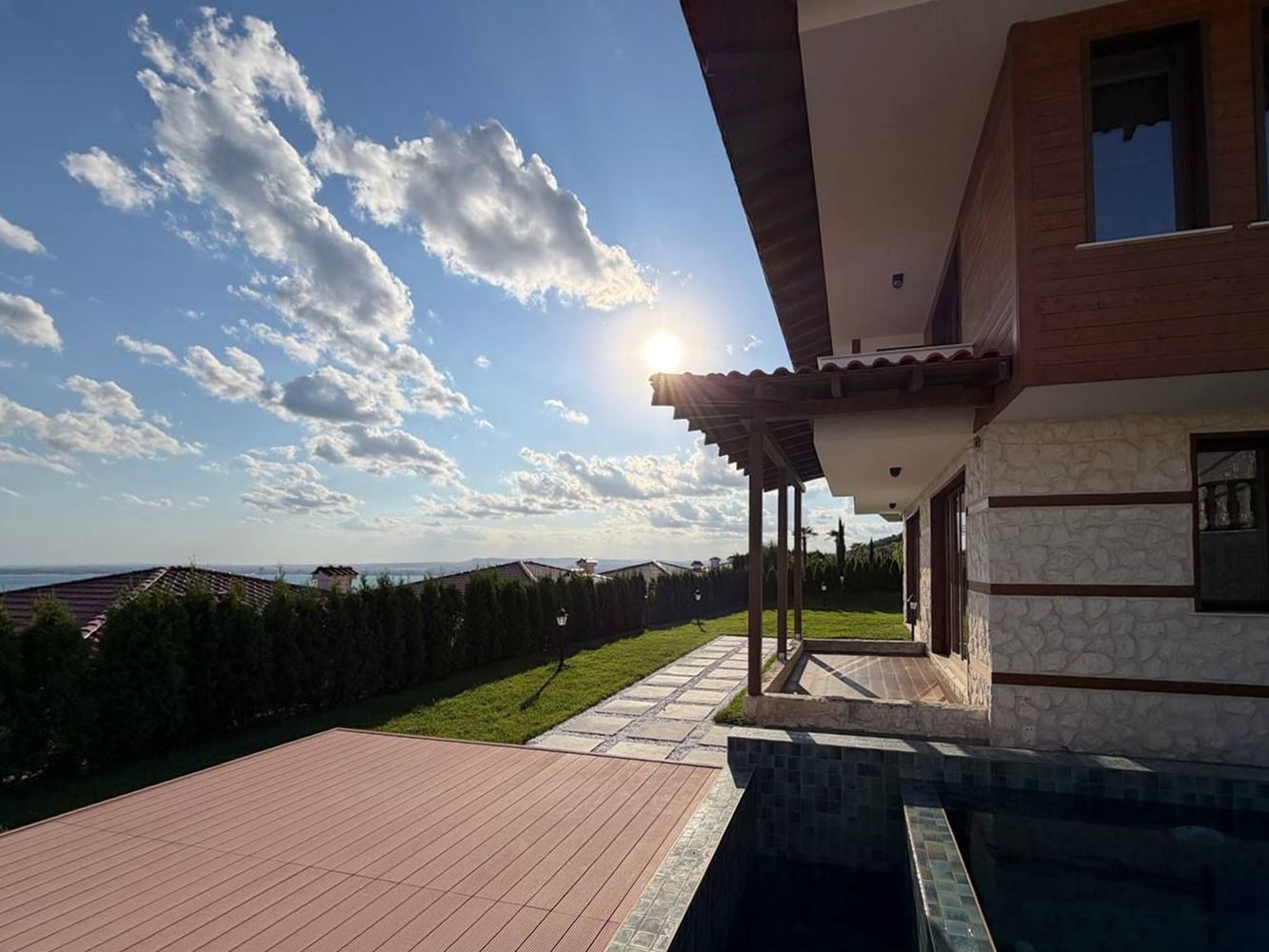 Luxury detached house with private swimming pool and panoramic sea view in Sveti Vlas