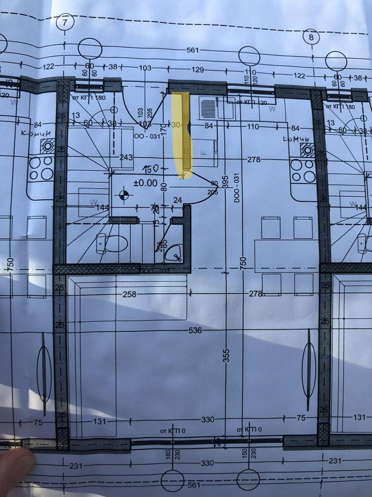 Three-storey terraced house in Banevo – modern construction, yard and two parking spaces