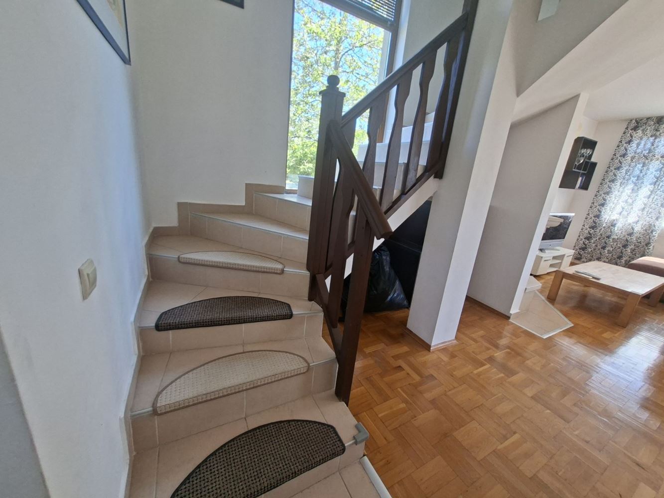 Two-Story House with Sea View, Private Yard and Parking Space in a Gated Complex