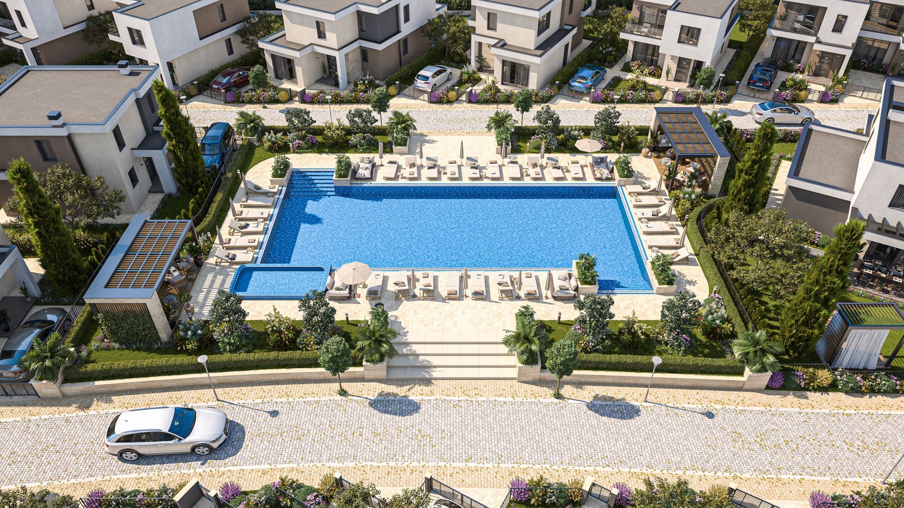 Modern two-storey house in a gated complex between Pomorie and Sarafovo – comfort, security and year-round living