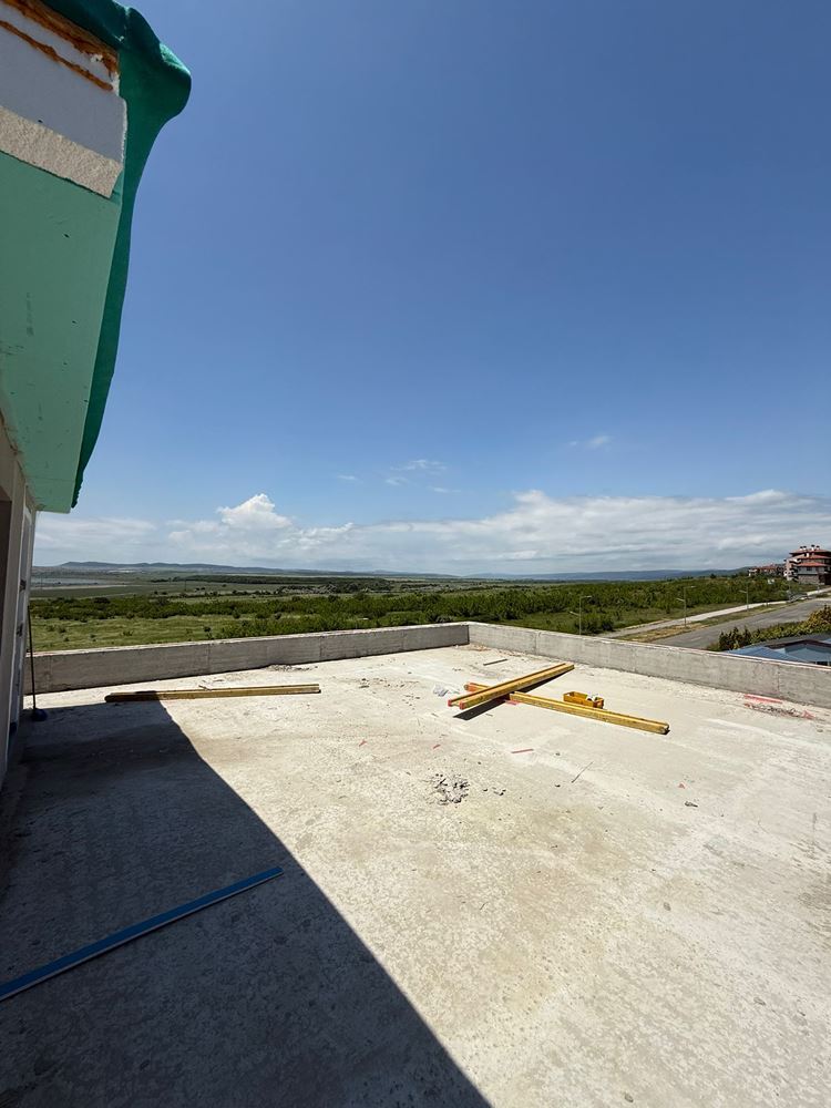 Luxury spacious house with panoramic terraces and a private garden in a modern complex near the sea