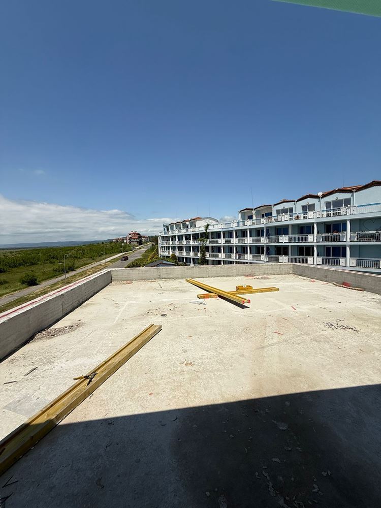 Luxury spacious house with panoramic terraces and a private garden in a modern complex near the sea