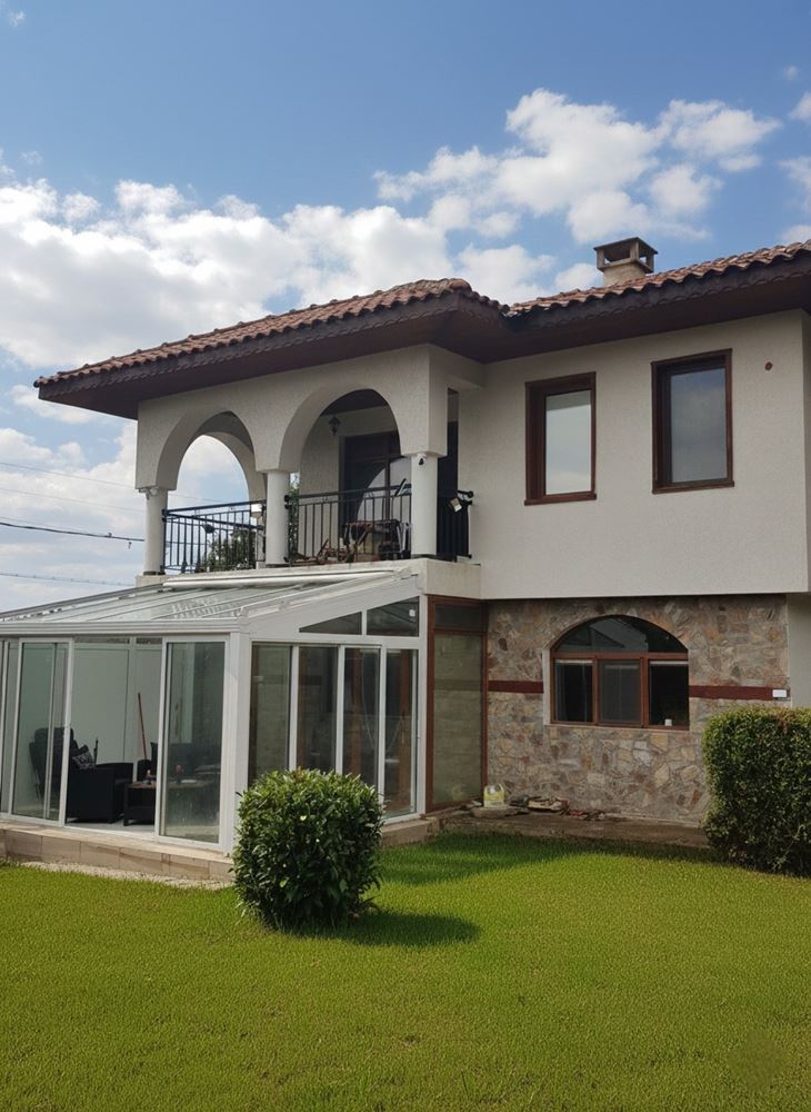 Two-storey detached house in the village of Goritsa – fully renovated home with yard and beautiful veranda